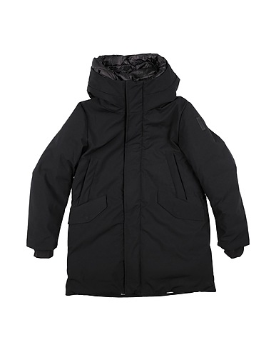 BOMBOOGIE Shell jacket Black 95% Polyester, 5% Elastane