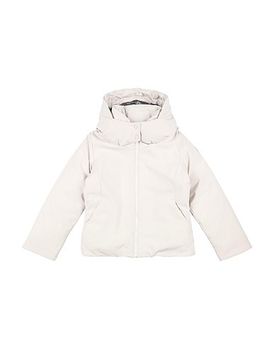 BOMBOOGIE Shell  jacket Off white 96% Recycled polyester, 4% Elastane
