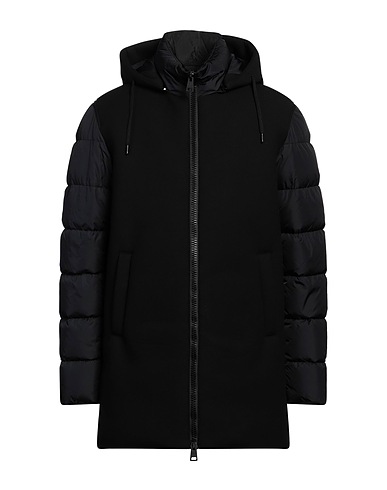 HERNO Shell jacket Black 100% Polyamide, Viscose