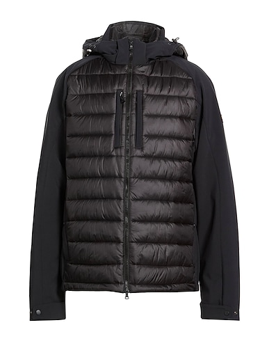 PAUL & SHARK Shell jacket NERO 100% Polyamide, Polyester, Elastane