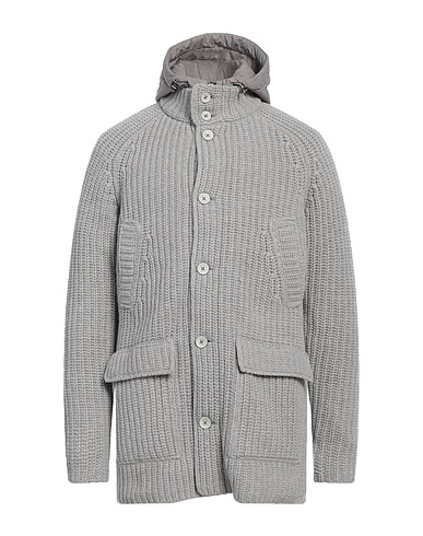 HERNO Coat Grey 100% Wool, Polyamide, Polyurethane