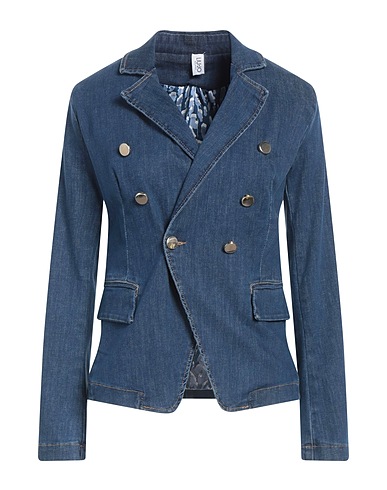 LIU •JO Denim jacket Blue 88% Cotton, 8% Polyester, 4% Elastane