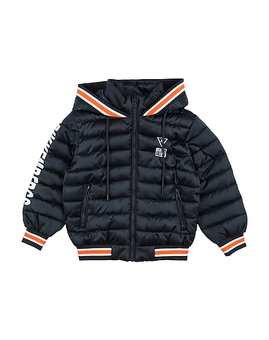 BIKKEMBERGS Shell jacket Navy blue 100% Polyester