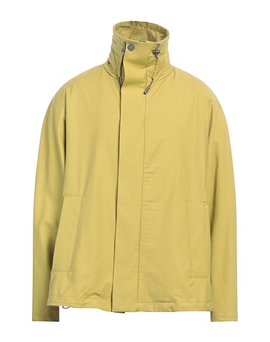 HEVÒ Jacket Light green 82% Cotton, 16% Polyamide, 2% Elastane