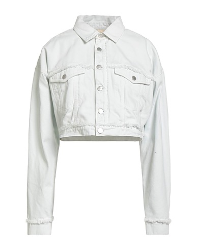 ICON DENIM Giubbotto jeans Celeste 100% Cotone