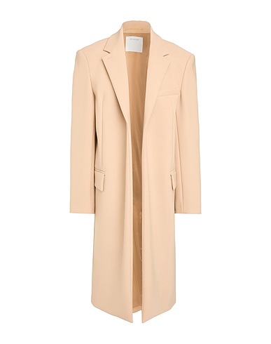SPORTMAX Coat Beige 53% Polyester, 43% Virgin Wool, 4% Elastane