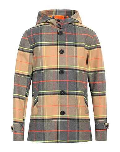 PATRIZIA PEPE Coat Grey 46% Acrylic, 32% Polyester, 18% Wool, 4% Other Fibres, Polyurethane