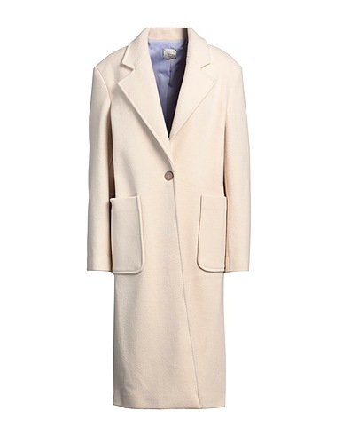 ALYSI Coat Ivory 80% Wool, 20% Polyamide