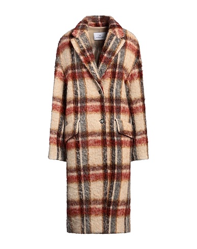 MANUEL RITZ Cappotto Beige 36% Lana, 26% Poliestere, 25% Fibre sintetiche, 11% Lana di alpaca, 2% Altre Fibre