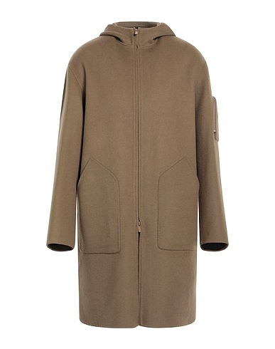 HEVÒ Coat Khaki 100% Wool