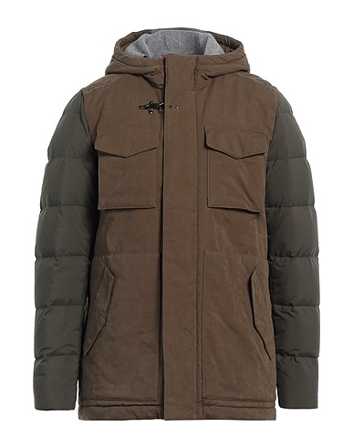 FAY Shell jacket Military green 45% Cotton, 39% Polyester, 16% Polyamide