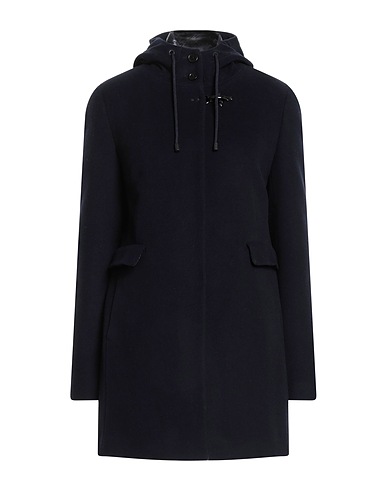 FAY Coat Midnight blue 75% Wool, 20% Polyamide, 5% Cashmere