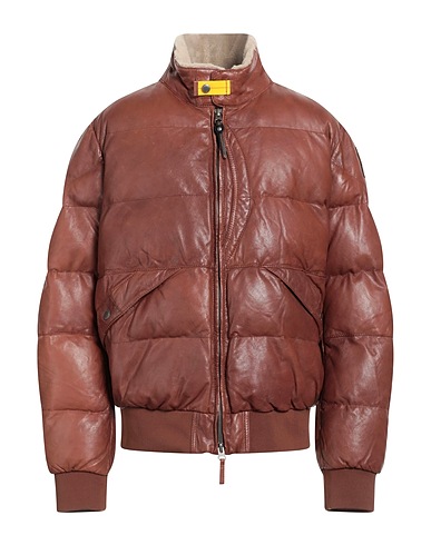 PARAJUMPERS Lederjacke Lederfarben 100% Lammleder, Wolle, Polyester
