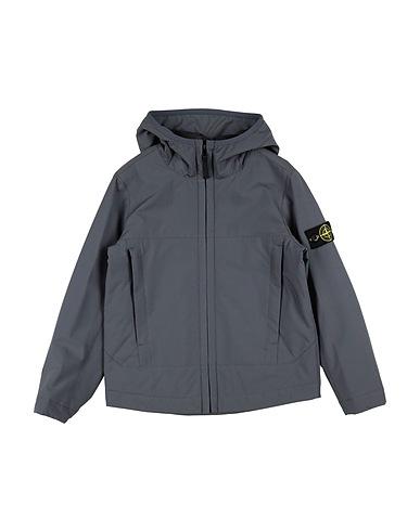STONE ISLAND JUNIOR Jacket Grey 92% Polyester, 8% Elastane, Polyurethane resin