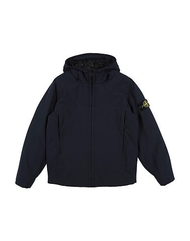 STONE ISLAND JUNIOR Jacket BLU NOTTE 92% Polyester, 8% Elastane, Polyurethane resin