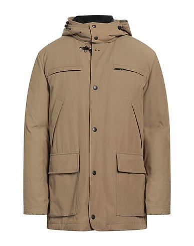 FAY Shell jacket Khaki 61% Polyamide, 39% Cotton