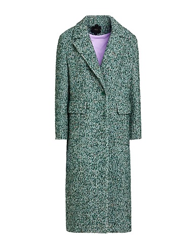 MOUCHE Coat Emerald green 57% Wool, 23% Polyester, 9% Acrylic, 8% Viscose, 3% Alpaca wool
