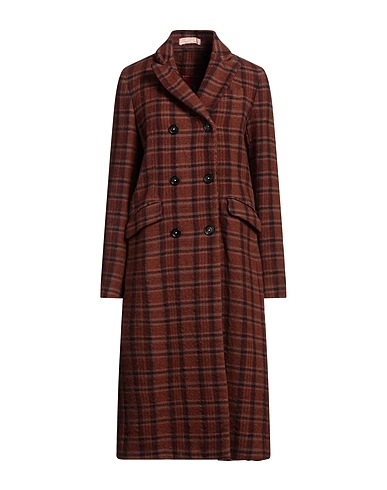 MASSIMO ALBA Coat Brown 100% Virgin Wool