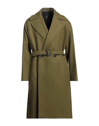 HEVÒ Coat Military green 80% Virgin Wool, 20% Polyamide
