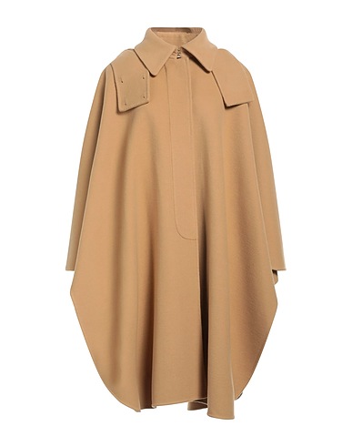 CHLOÉ Cloak Camel 70% Wool, 30% Cashmere, Buffalo Horn