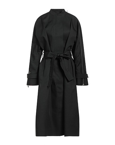 FERRAGAMO Full-length jacket Black 94% Cotton, 6% Polyurethane, Polyamide