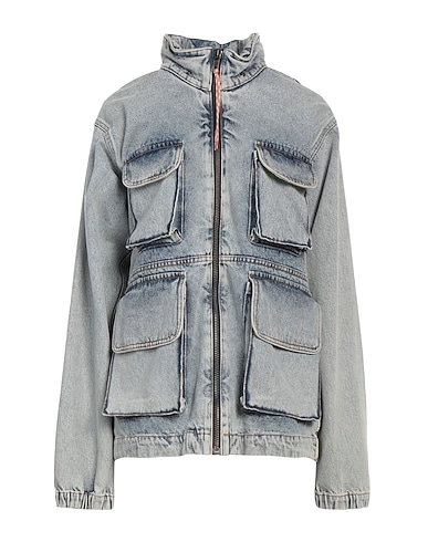 ARIES Denim jacket Blue 100% Cotton, Polyamide