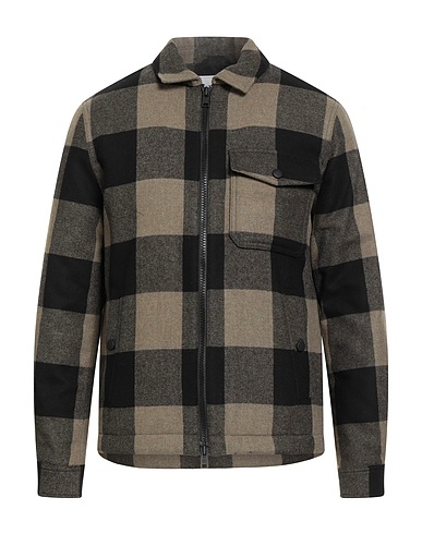 WOOLRICH Jacket Military green 60% Wool, 35% Polyester, 5% Polyamide