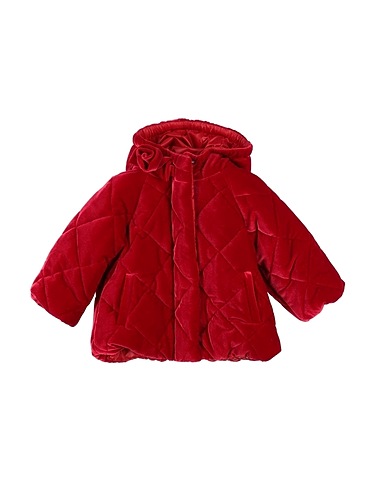 MONNALISA Shell jacket Red 90% Polyester, 10% Elastane