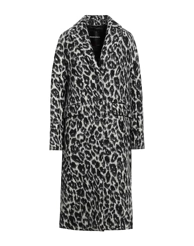 ERMANNO SCERVINO Coat Black 46% Mohair wool, 43% Virgin Wool, 11% Polyamide