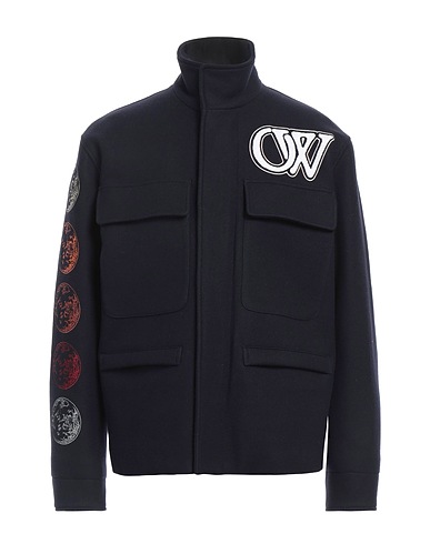 OFF-WHITE™ Jacket Midnight blue 75% Virgin Wool, 25% Polyamide