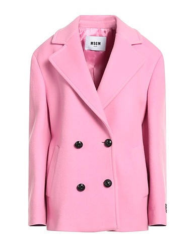 MSGM Coat Pink 75% Virgin Wool, 25% Polyamide