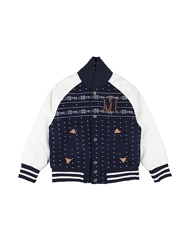 MONNALISA Jacket Navy blue 78% Polyester, 22% Wool, Elastane