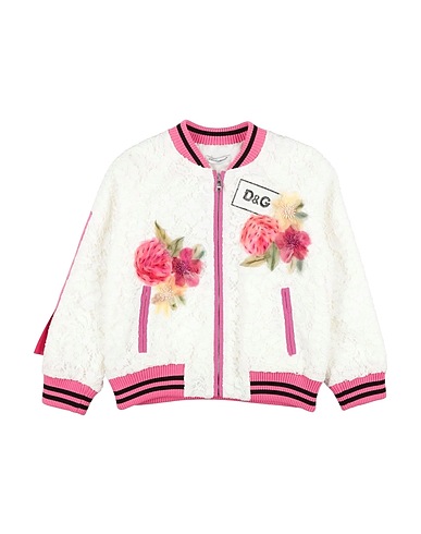 DOLCE&GABBANA Bomber White 75% Cotton, 15% Viscose, 10% Polyamide, Silk, Elastane