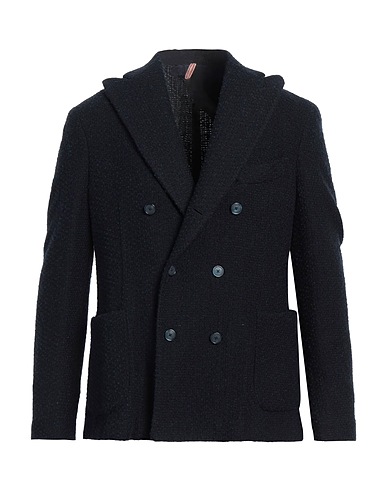 SANTANIELLO Blazer Blu notte 62% Lana, 20% Poliammide, 8% Poliestere, 8% Acrilico, 2% Altre Fibre
