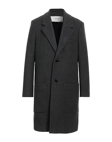 AMI ALEXANDRE MATTIUSSI Coat Lead 100% Wool