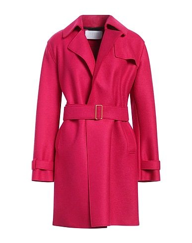 HARRIS WHARF LONDON Manteau long Fuchsia 100% Laine vierge