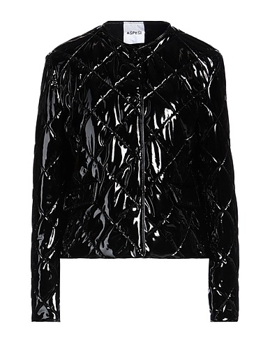 ASPESI Shell jacket Black 89% Polyamide, 11% Elastane