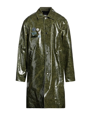 SONG FOR THE MUTE Full-length jacket Military green 100% Cotton