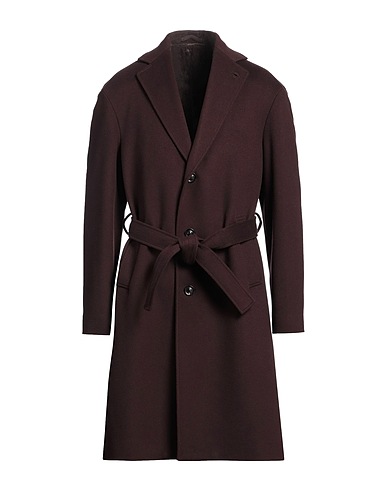 LARDINI Coat Burgundy 100% Wool