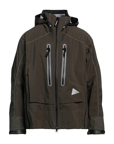 AND WANDER Giubbotto Verde militare 100% Nylon