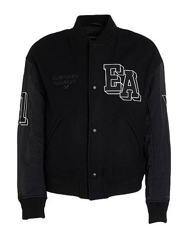EMPORIO ARMANI Jacket Black 81% Virgin Wool, 19% Polyamide