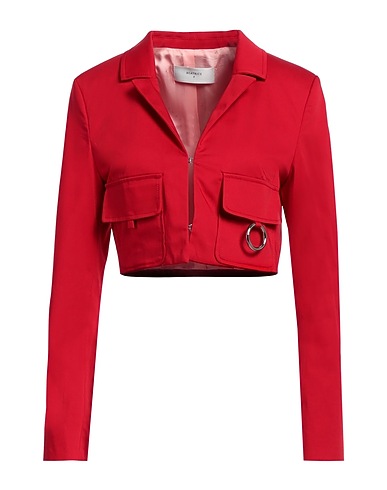 BEATRICE .B Jacket Red 98% Cotton, 2% Elastane