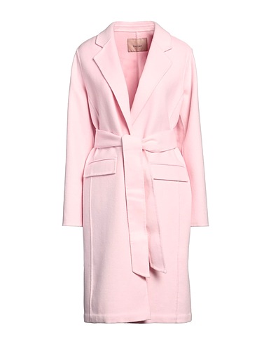 TWINSET Cappotto Rosa chiaro 50% Poliestere, 50% Lana