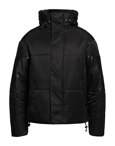 ARMANI EXCHANGE Shell  jacket Black 100% Polyester, Polyurethane