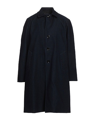 DOPPIAA Full-length jacket Midnight blue 75% Cotton, 23% Polyester, 2% Elastane