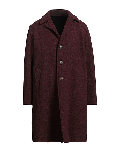 DOPPIAA Cappotto Bordeaux 70% Lana, 18% Elastan, 7% Poliammide, 5% Acetato