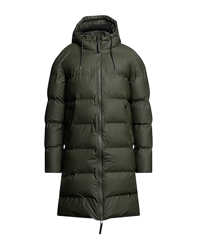 RAINS Shell jacket Military green 100% Polyester, Polyurethane