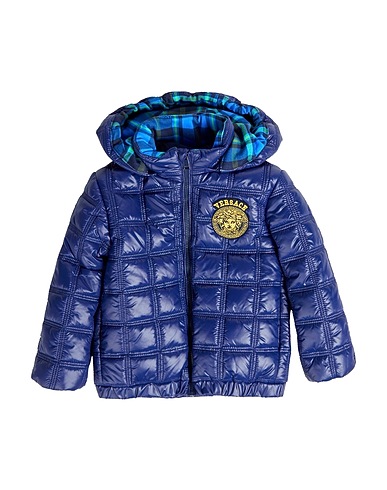 VERSACE YOUNG Piumino Blu 100% Poliammide, Poliestere, Viscosa