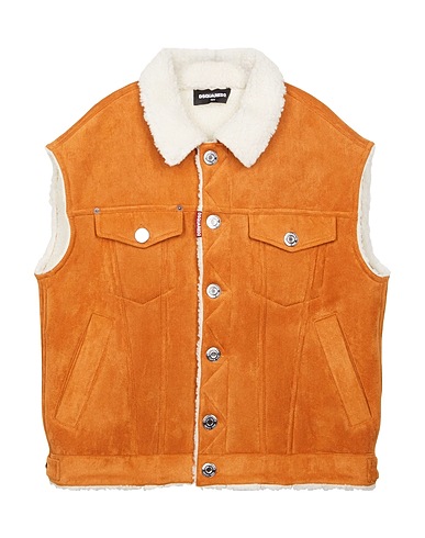 DSQUARED2 Teddy Coat Camel 92% Polyester, 8% Elastane
