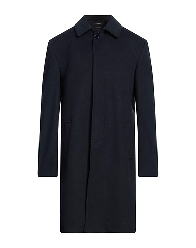 GREY DANIELE ALESSANDRINI Coat 92% Polyester, 8% Viscose